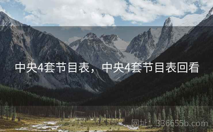 中央4套节目表，中央4套节目表回看
