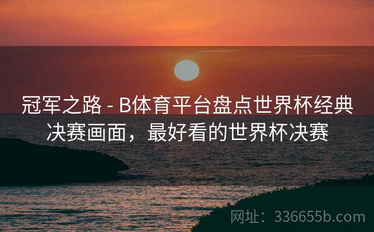 冠军之路 - B体育平台盘点世界杯经典决赛画面，最好看的世界杯决赛